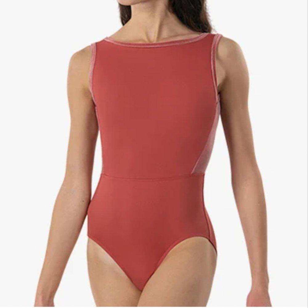 Suffolk Bateau Boat Neck Leotard Size M